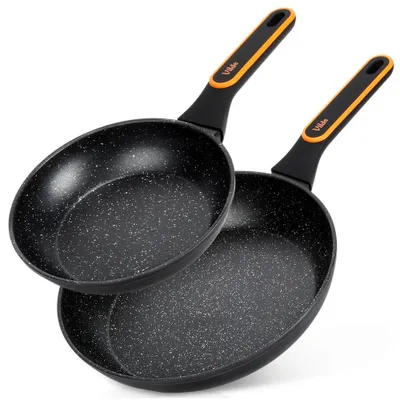 Image de Vilde | Poêles 2 pcs - Ø 20/28 cm - Aluminium - Antiadhésif - TERRUNA