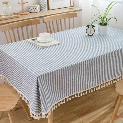 Produktbild von Ibenzoa® Tischdecke im Leinenlook 140 x 140 cm – abwaschbar & maschinenwaschbar, hochdichte Baumwolle, für drinnen & draußen, reißfest, umweltfreundliche Druckfarbe