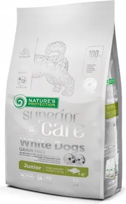 Immagine prodotto di NPO NATURE'S PROTECTION Superior Care Cani Bianchi Junior Small Bia這toryba - cibo secco per cuccioli - 10 kg