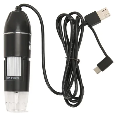 Digitalmikroskop 50x-1600x, 3-in-1-Anschluss, 8 LED, 1920x1440