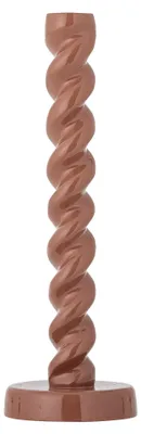 Zdjęcie produktu dla BLOOMINGVILLE | Świecznik Diza, brązowy, aluminium | Średnica 10 cm, wysokość 30 cm | 82068616