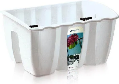 Produktbild von Prosperplast Blumenkasten CROWN Weiß 39,3 cm