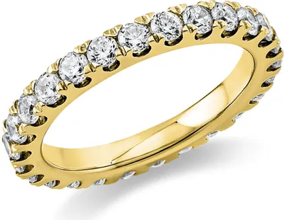 Produktbild von Memoire Ring aus 585 Gold Gelbgold 25 Brillanten 1,42ct TW-SI B:2,8mm Innenumfang 53mm  Ø16.9mm