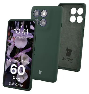Produktbild von Bizon Soft Case Motorola Edge 60 Pro dunkelgrün