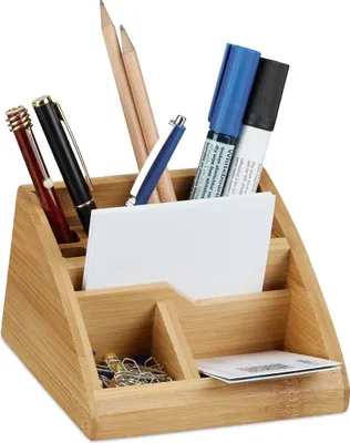 Obrázok produktu pre relaxdays 10022187_0 relaxdays Schreibtisch-Organizer braun