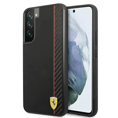 Produktbild von Etui Ferrari On Track Carbon-Streifen Na Samsung Galaxy S22+ - Czarne