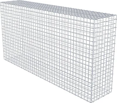 Produktbild von Gabione 200 cm x 100 cm x 40 cm (L x H x T), Maschenweite 5 x 5 cm, Spiralring