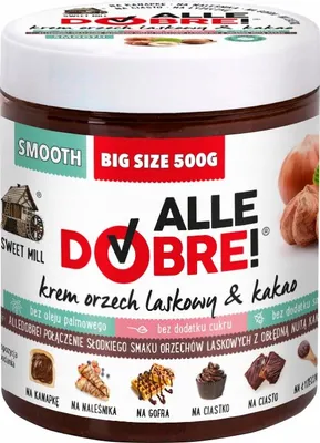 Produktbild von Schokoladencreme - 500g - Ohne Zucker - Palmölfrei - Haselnüsse 13,5%