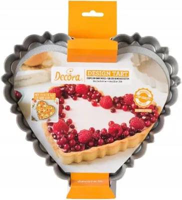 Produktbild von Deco Tart Form Herz Antihaft Edelstahl 25x23cm