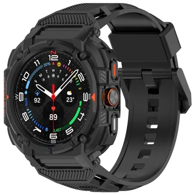 Produktbild von Für Samsung Galaxy Watch Ultra 47mm TPU Schutzhülle integriertem Armband Schwarz