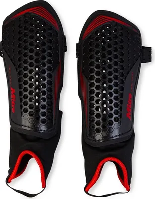 Produktbild von Mitre - "2024" Hockey-Schienbeinschoner für Herren/Damen Unisex CS2027 (S) (Schwarz/Rot)
