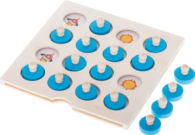 Produktbild von Aga Holz-Memory-Brettspiel + 4 Karten