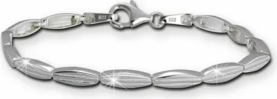 Image de SilberDream Bracelet femme fantaisie en argent sterling mat 18,5cm argent SDA441J