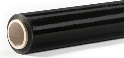 Produktbild von Umzugsfolie für Möbel und Paletten - vielseitige Stretchfolie – schwarz / 1 Rolle