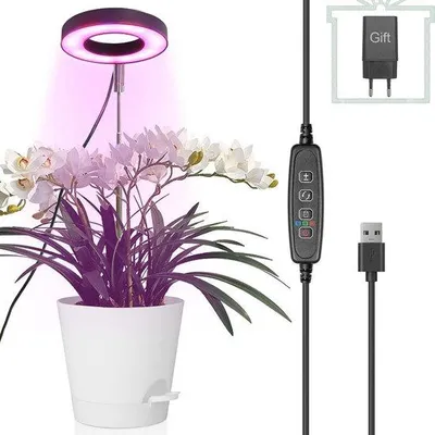 Productafbeelding van Famanu plantengroeilamp voor binnenshuis - Met instelbare helderheid en timerfunctie