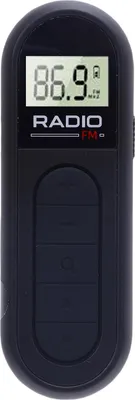 Zdjęcie produktu dla Przenośne radio FM z wyświetlaczem LCD i akumulatorem, małe radio cyfrowe ze słuchawkami i zaciskiem na plecach, do użytku domowego, w podróży, w nagłych wypadkach, czarne