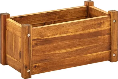 Image de The Living Store Plateau de jardin en bois d'acacia 50x25x25 cm
