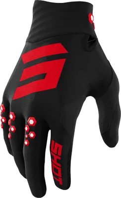 Immagine prodotto di Guanti da motocross Shot Contact, nero/rosso, 8