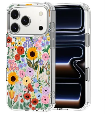 Obrázok produktu pre Pevný ochranný obal pre iPhone 17 Pro s kvetinovým dizajnom