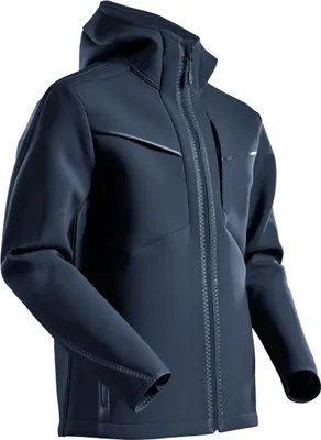Immagine prodotto di Giacca softshell con cappuccio nero-blu, taglia XS MASCOT 22086-662-010