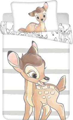 Image de Linge de lit Bambi stripe baby 100x135, 40x60 cm