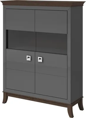 Produktbild von Meublorama HA-TISARO-24Z3LJ42*2C/93KG, 2 Tür(en), Grau, Mitteldichte Faserplatte (MDF), 2 Jahr(e), 440 mm, 1160 mm