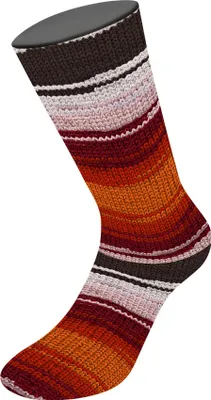 Produktbild von Lana Grossa - Meilenweit 100g Aktion 3028 dunkelrot rosa rot rost silbergrau schwarzbraun