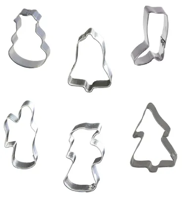 Produktbild von LARES Ausstecher Weihnachten 6er Set - versch. Größen, Backzubehör