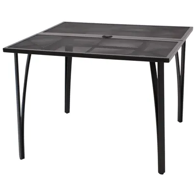 Produktbild von DEGAMO Gartentisch Esstisch Tisch CLASSIC 100x100cm, Streckmetall anthrazit