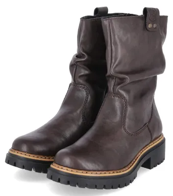 Image de Bottes d'hiver pour femmes Rieker, couleur marron, matière synthétique, taille 43