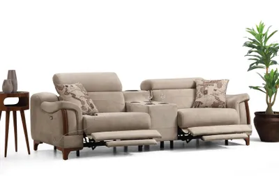 Produktbild von Wohnzimmer Set 3 tlg Luxus Sofagarnitur Dreisitzer Sofa Couch Modern Möbel