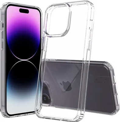 Immagine prodotto di Custodia per iPhone 16 Pro di Apple Custodia del telefono cellulare Hybrid Silicone Bumper Cover Clear