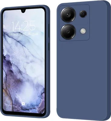 Produktbild von Hülle für Xiaomi Redmi Note 13 Pro 5G Case Cover Bumper Silikon Softgrip Schutzhülle Farbe: Lavendelblau