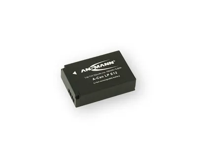 Productafbeelding van Ansmann 1400-0045 A-CAN LP-E 12 Lithium-ion (Li-Ion) batterij voor digitale camera, 750 mAh capaciteit, batterijtype Canon LP-E12