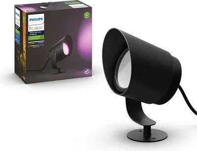 Productafbeelding van Philips Hue White & Color Ambiance Lily XL spot, 1 stuk, met verlengsnoer, zwart