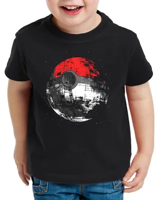 Produktbild von style3 Poke Death T-Shirt Kinder Todesstern Star Ball Monster Videospiel
