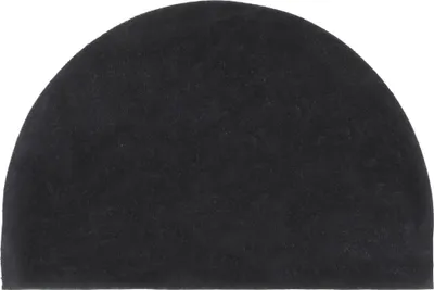 Produktbild von vidaXL Fußmatte Dunkelgrau Halbrund 40x60 cm Kokosfaser Getuftet