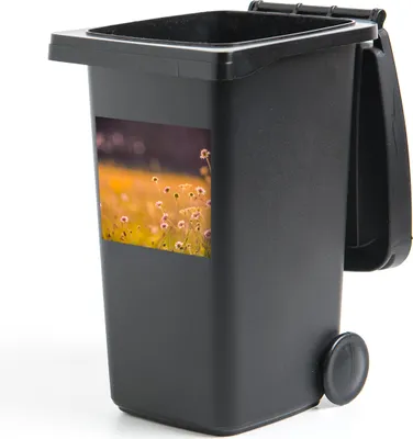 Produktbild von MuchoWow® Mülltonnenaufkleber Blumen - Hell - Rosa 40x40 cm - Abfall-Aufkleber - Container - für Abfallcontainer