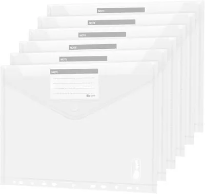 Produktbild von 36 pack dokumententasche a4 sichttasche dokumenten mappen brieftaschen tasche für dokument organisieren mit lochrand klettverschluss und etikettentasche