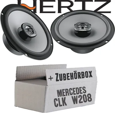 Produktbild von Lautsprecher Boxen Hertz X 165 - 16,5cm Koax Auto Einbauzubehör - Einbauset passend für Mercedes CLK W208 Front - justSOUND