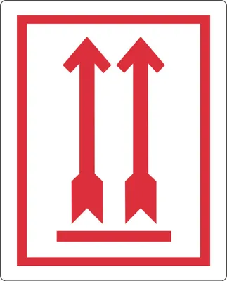 Image de rillprint Étiquettes d'avertissement "EN HAUT  NE PAS STRUCTER" 500 étiquettes 74 x 105 mm