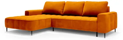 Produktbild von Ecksofa Francessco links Mandarinenglanz