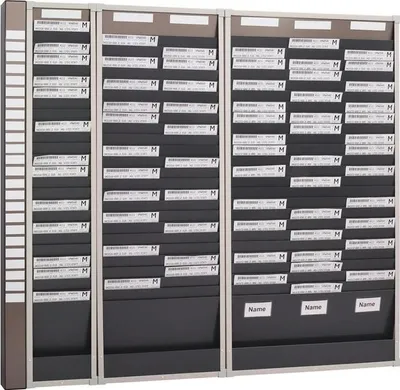 Produktbild von Planungstafel H1350xB80xT75mm Index Mit 25 Fächern