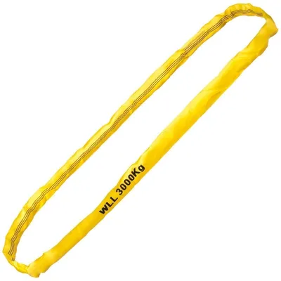 Produktbild von Safetytex Rundschlinge 3000kg Tragkraft, 3m Umfang, Hebeschlinge, gelb