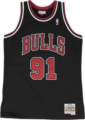 Produktbild von Mitchell & Ness Basketball Shirt SMJYGS18152-CBUBLCK97DRD in Black color size large