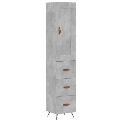 Produktbild von Highboard Betongrau 34,5x34x180 cm Holzwerkstoff