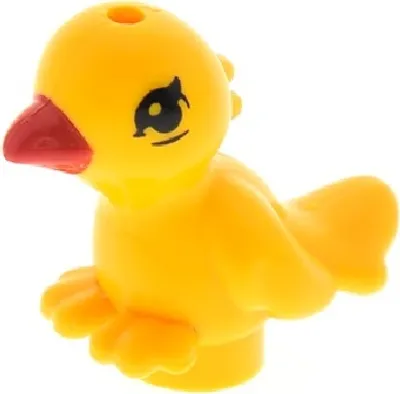 Produktbild von 1x Lego Tier Vogel Friends hell orange Schnabel rot Goldie 3065 98388pb01