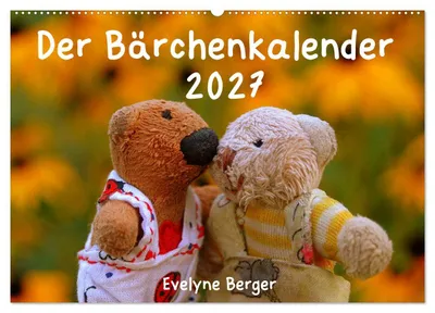 Produktbild von Der Bärchenkalender 2027 (Wandkalender 2027 DIN A2 quer), CALVENDO Monatskalender