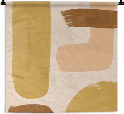 Obrázek produktu pro MuchoWow® Tapiserie Věšení na zeď Abstraktní - Pastelové - Boho 150x150 Tapiserie dekorace Nástěnná šála
