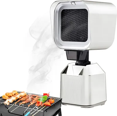 Obrázek produktu pro Přenosná síťka na vaření se 2 rychlostmi větru, sací výkon 3600 otáček za minutu, nastavitelný úhel a výška, odnímatelná dvouvrstvá filtrační síťka, stolní kuchyňská síťka pro domácnost, kancelář, grilování, kempování, piknik
